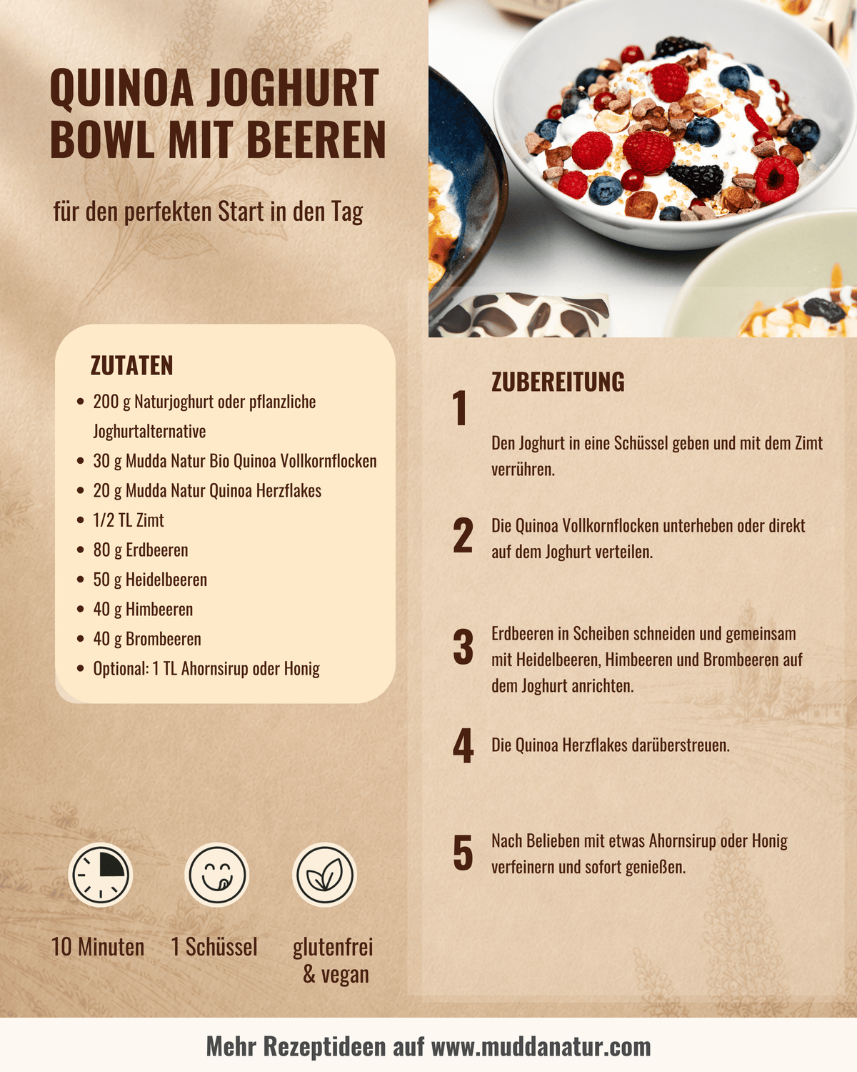 Bio Quinoa Herzflakes -Kakao-