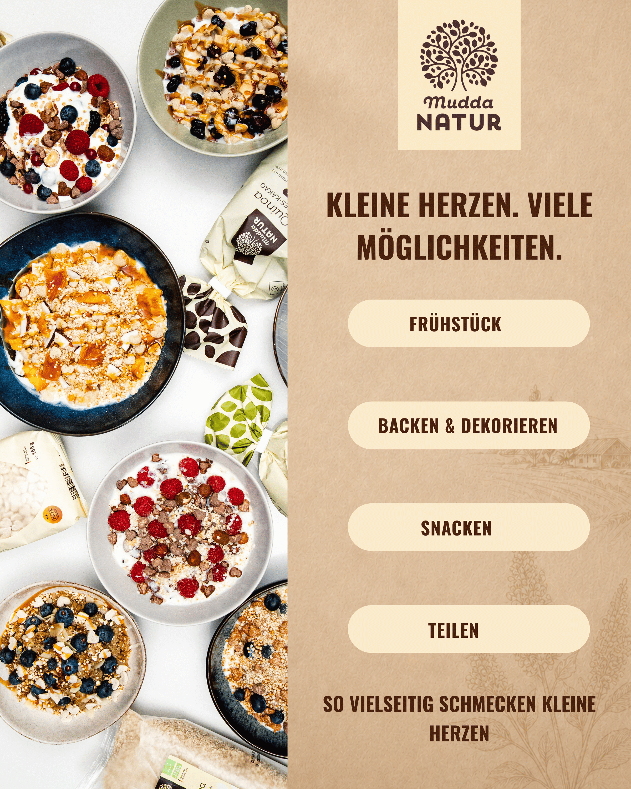 Bio Quinoa Herzflakes -Zimt-