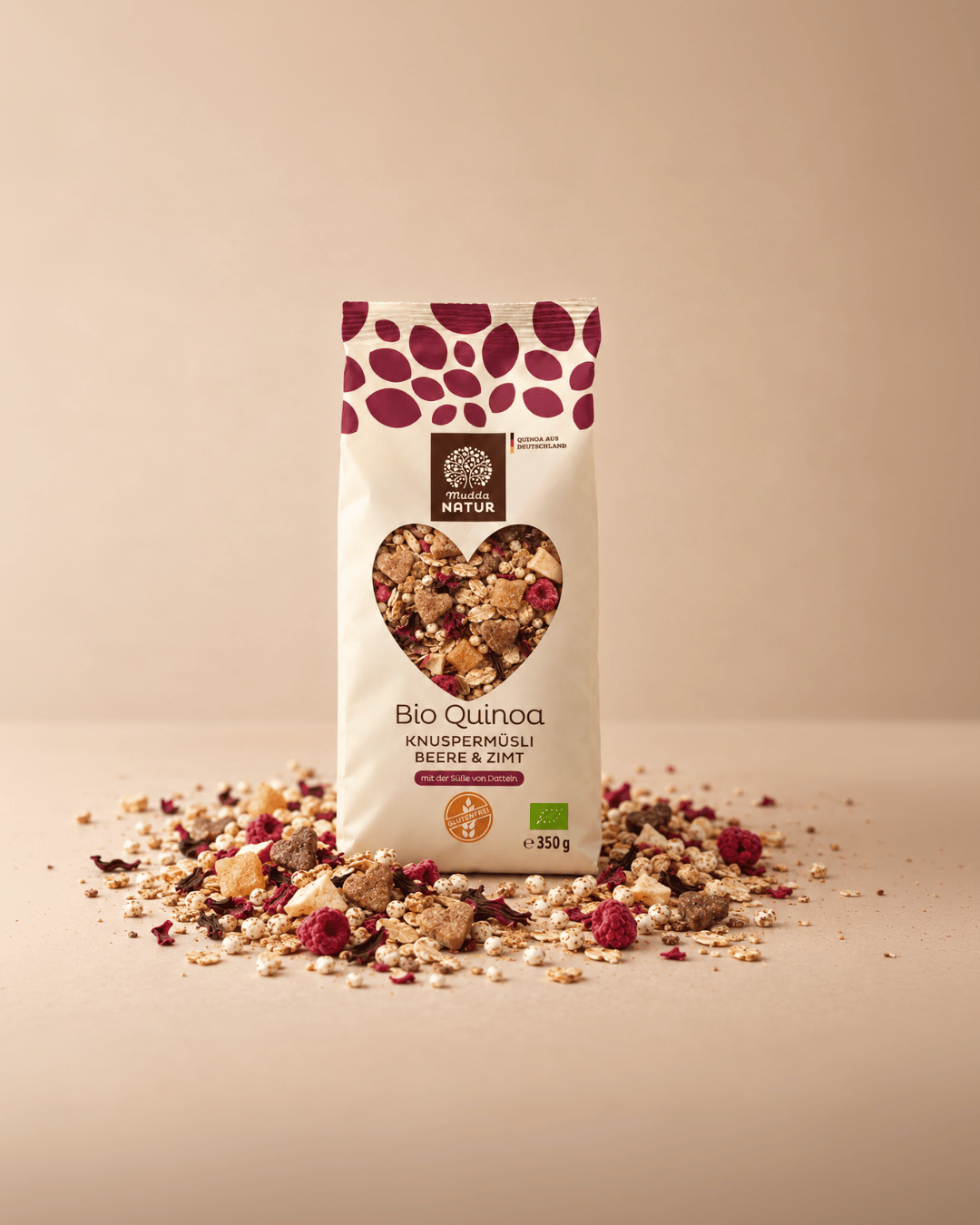 Bio Quinoa Knuspermüsli Beere & Zimt