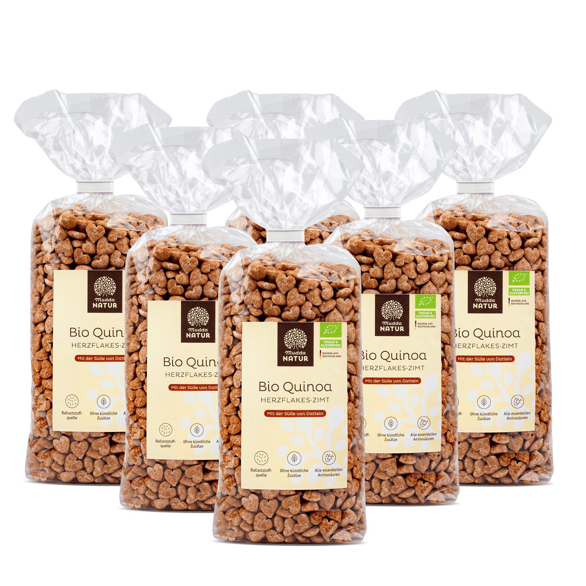 Bio Quinoa Herzflakes -Zimt-