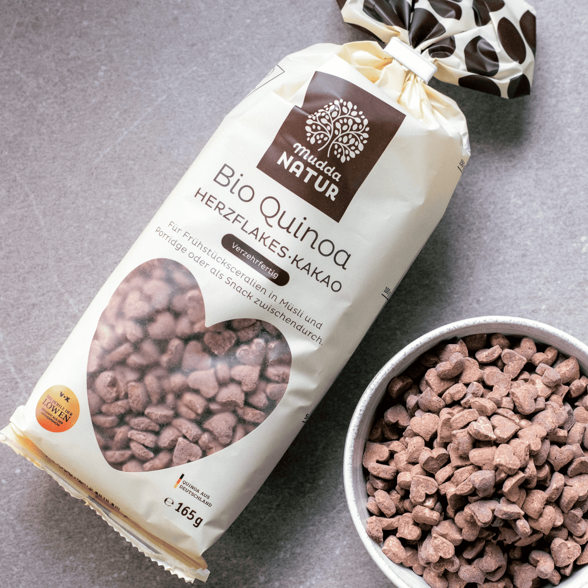 "Knusper Trilogie" Bio Quinoa Herzflakes-Set