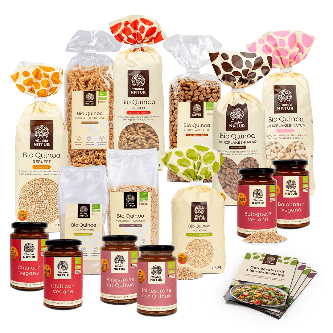 Mudda Natur Quinoa-Set – 12 Produkte aus „Die Höhle der Löwen“ mit 10 %  Rabatt