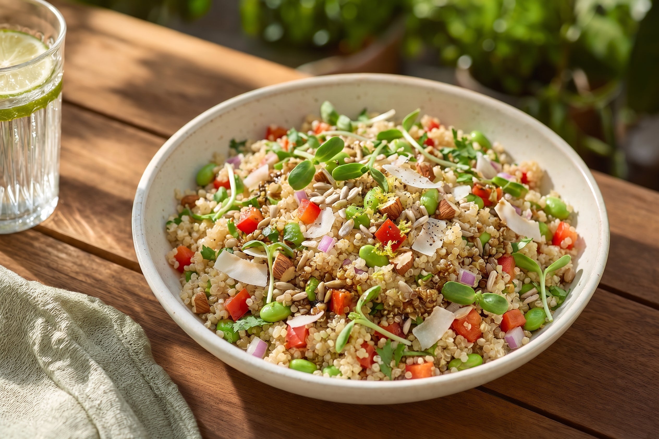 California Quinoa Salat mit Avocado & Limette