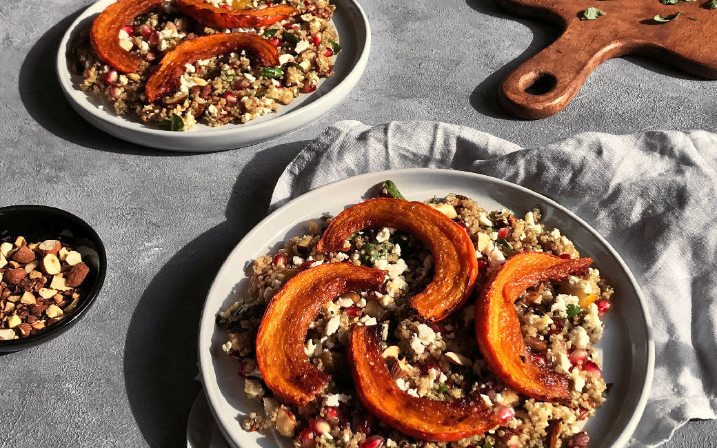 Bunter Hokkaido-Quinoa-Salat