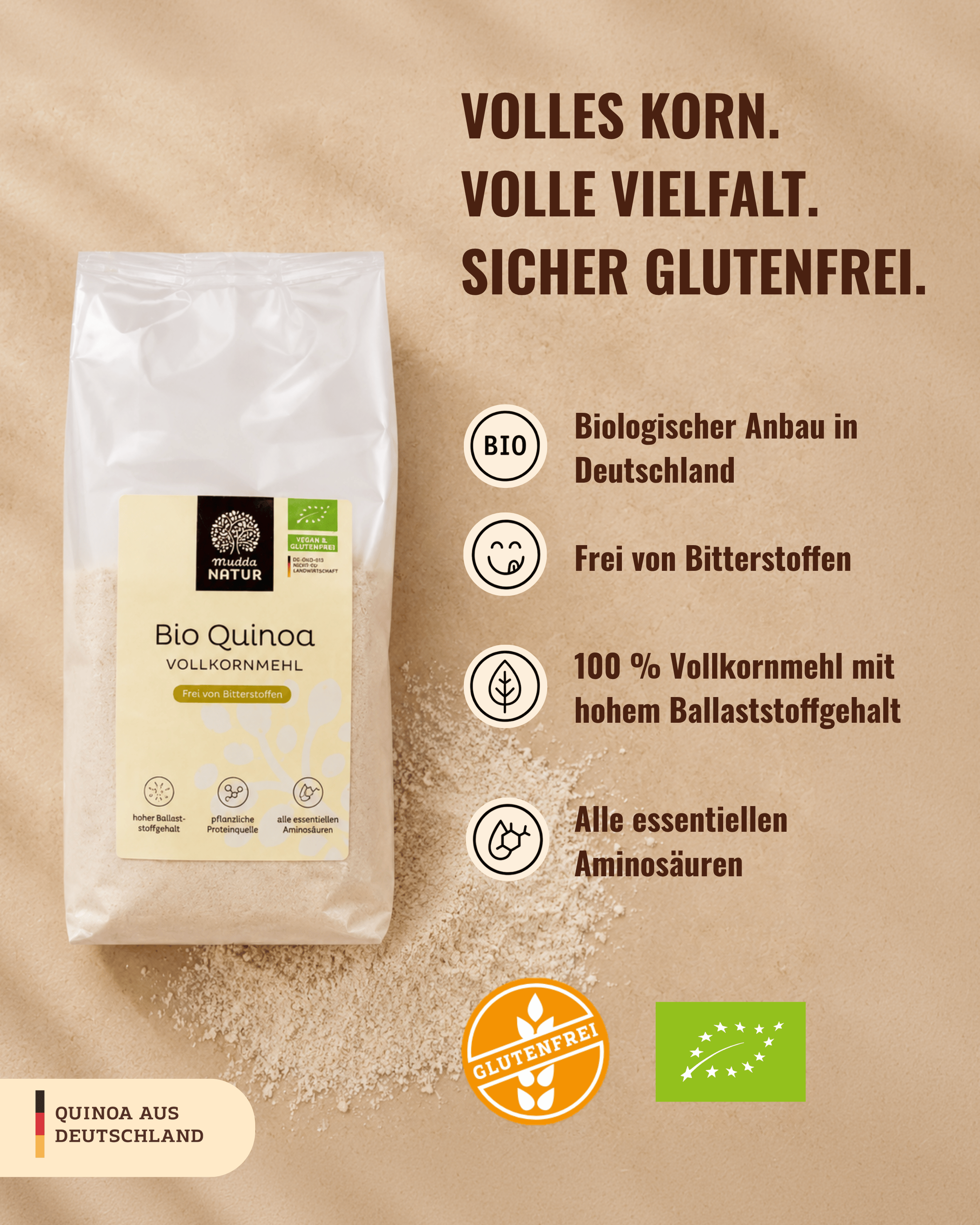 Bio Quinoa Vollkornmehl