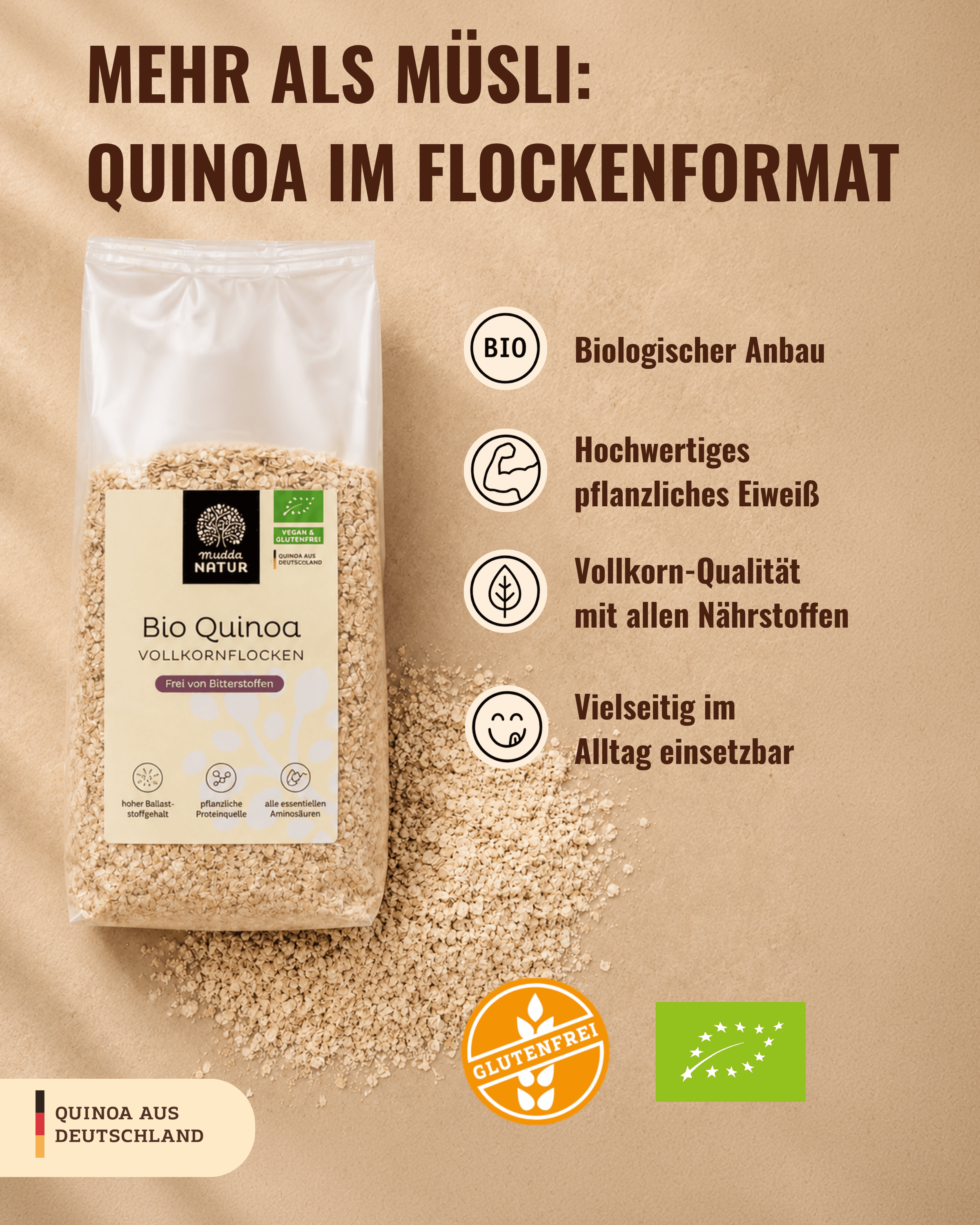 Bio Quinoa Vollkornflocken
