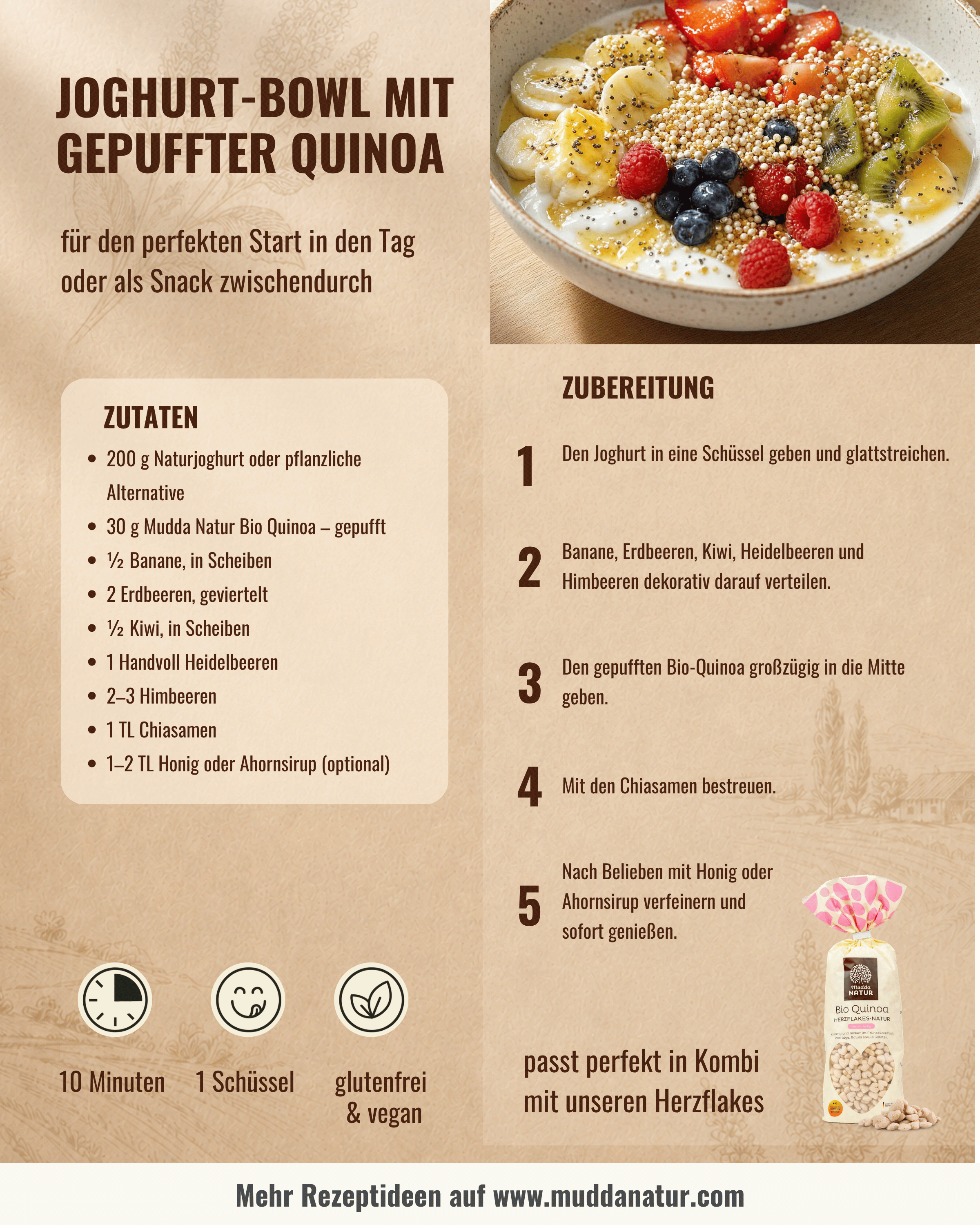 Bio Quinoa -gepufft-