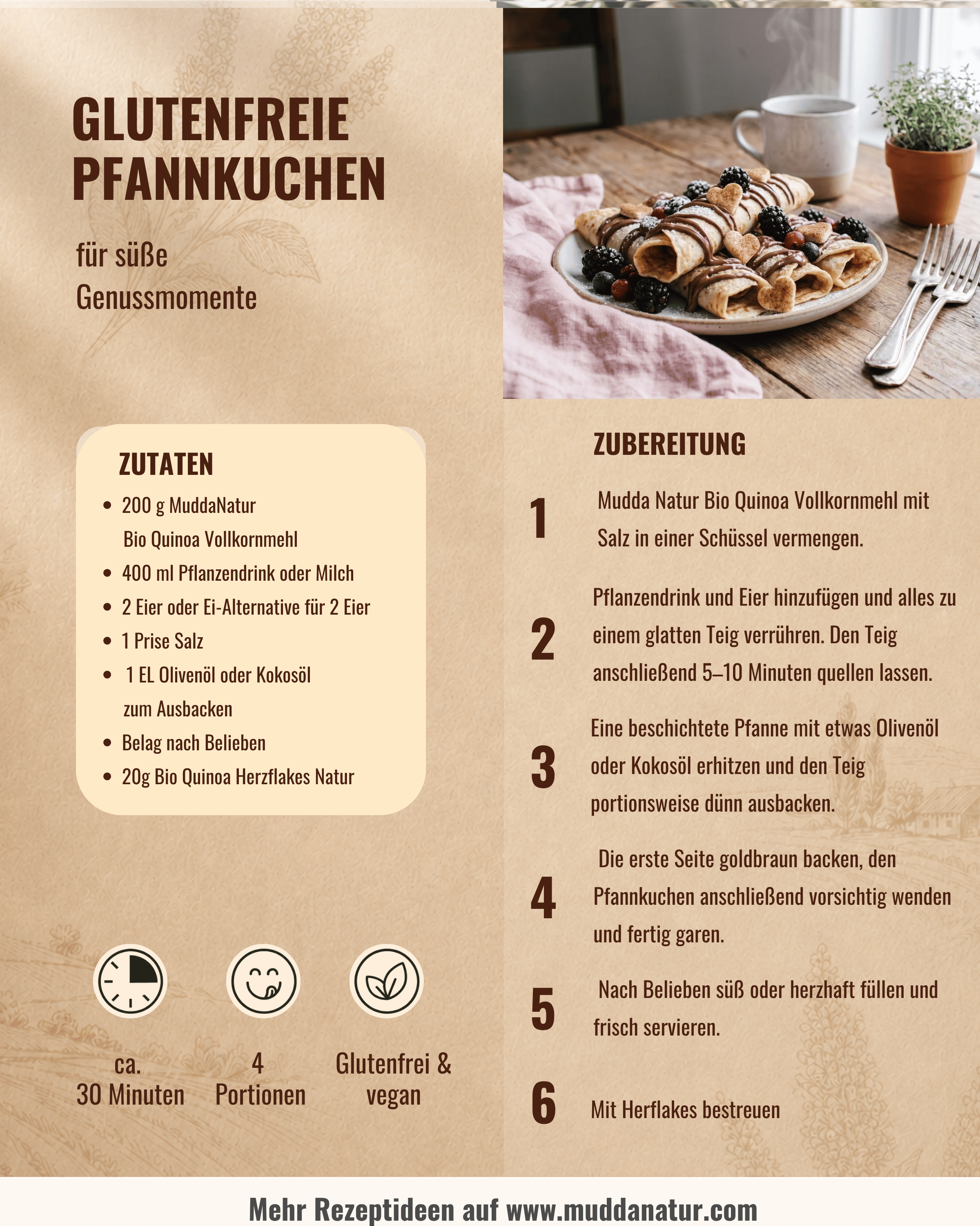 Bio Quinoa Herzflakes -Natur-