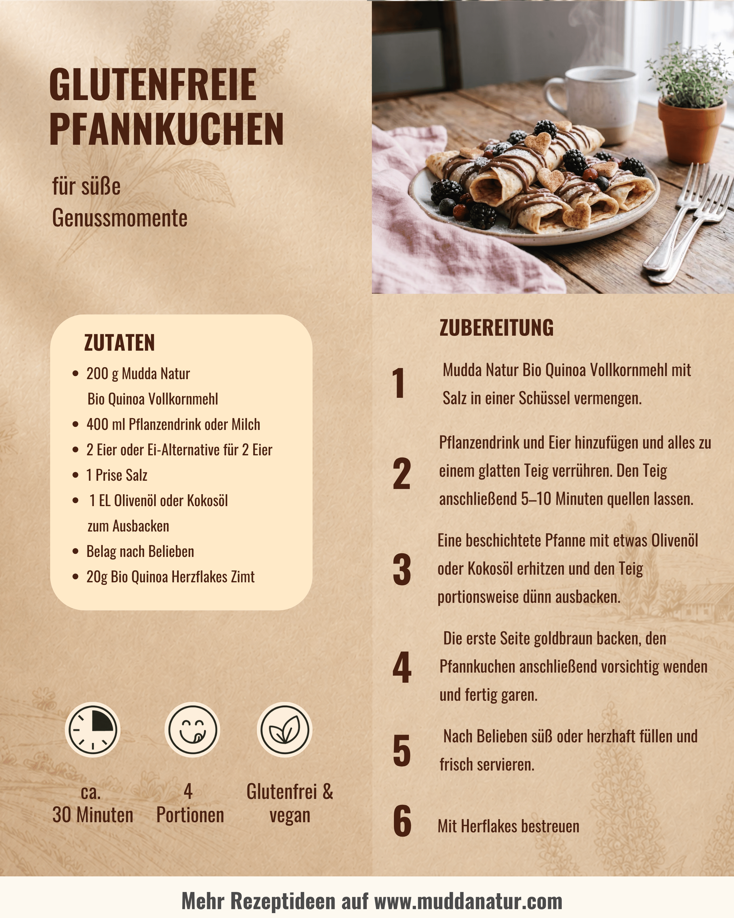 Bio Quinoa Herzflakes -Zimt-