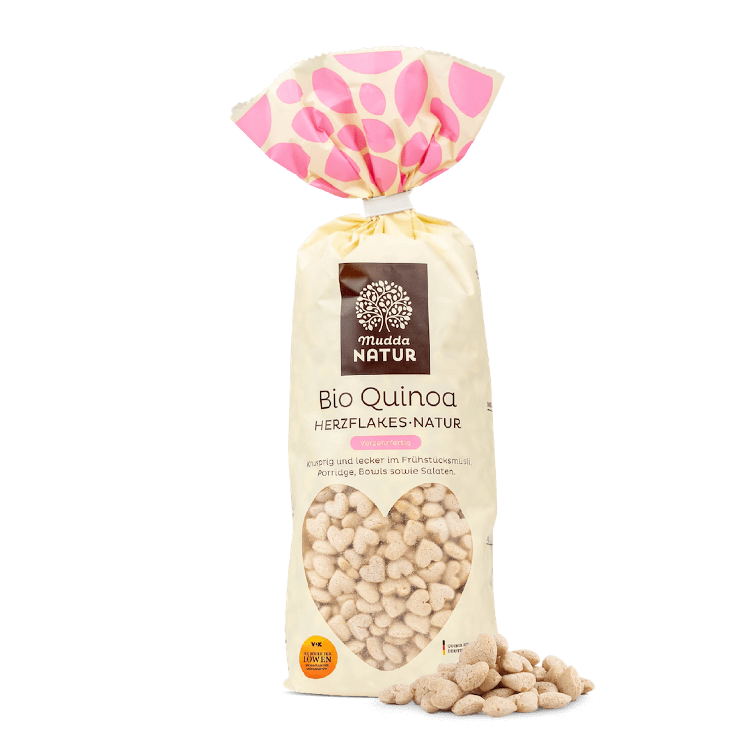 Bio Quinoa Herzflakes -Natur-