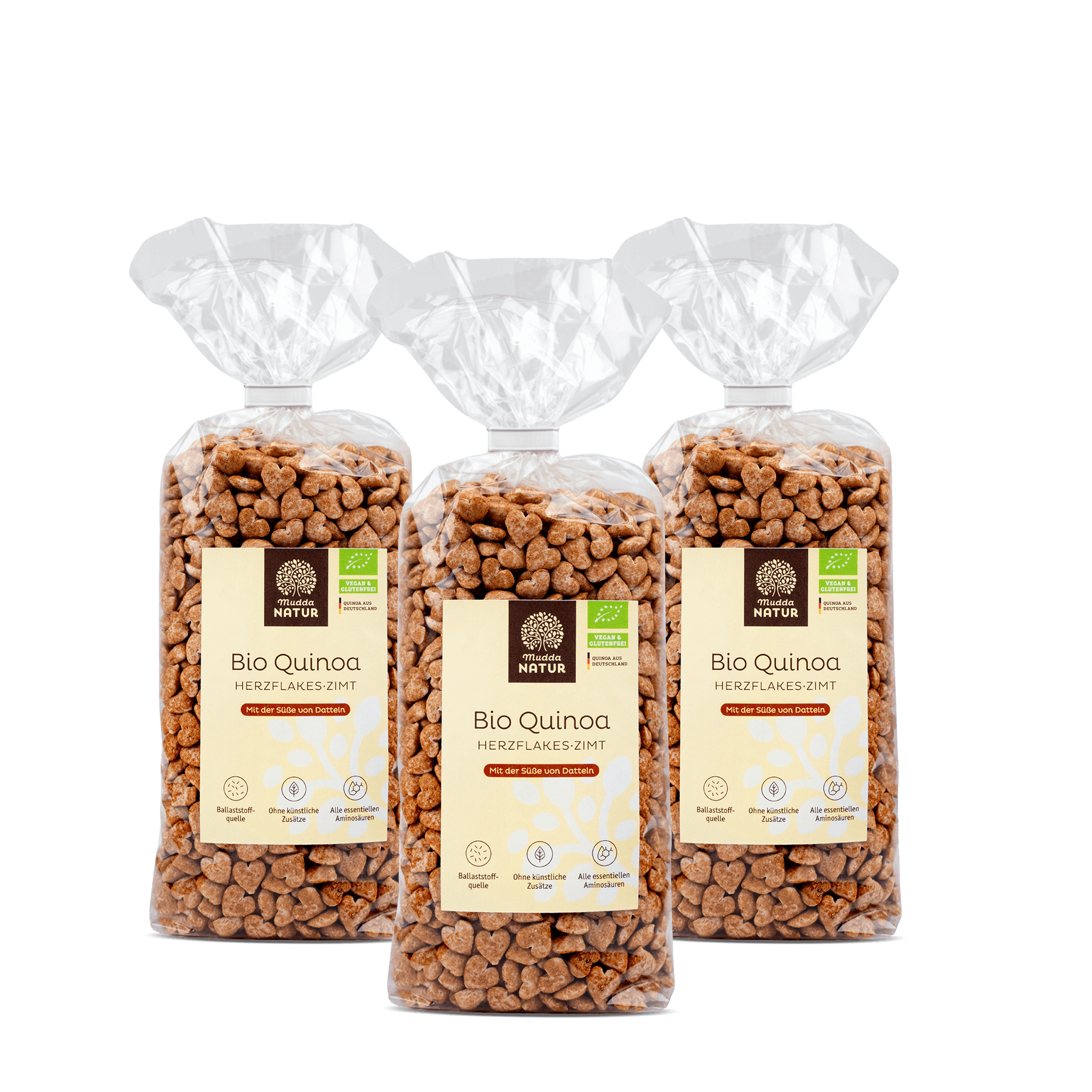 Bio Quinoa Herzflakes -Zimt-