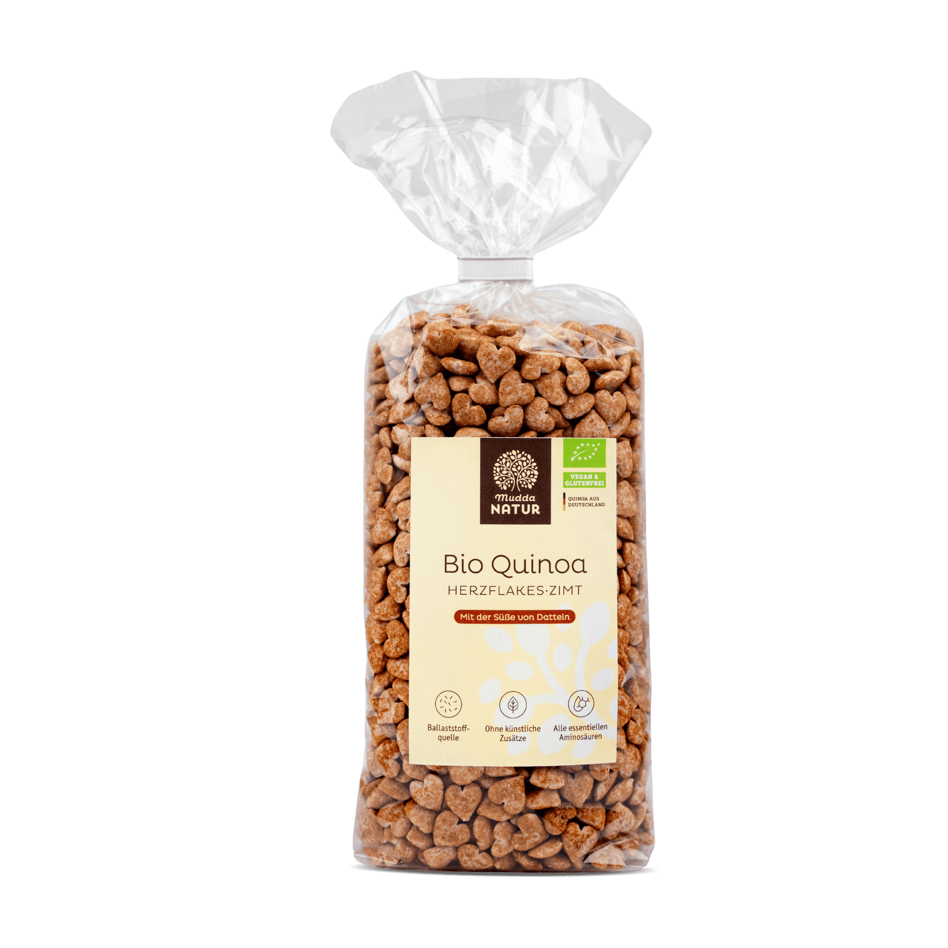 Bio Quinoa Herzflakes Zimt