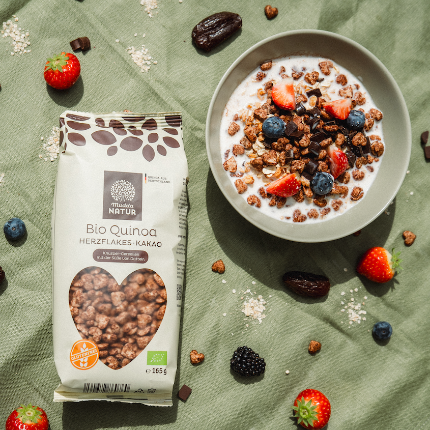 Bio Quinoa Herzflakes -Kakao-